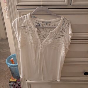 Daniel Rainn Ivory Lace Blouse
